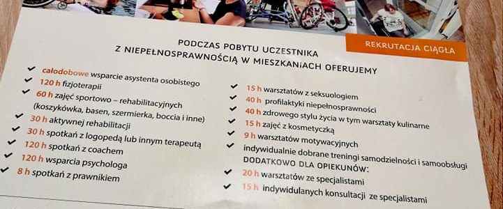 „Akademia samodzielności dla osób z niepełnosprawnością w Wielkopolsce”